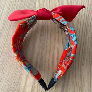 🆕Red Summer Multi-print Bow Knot Headband🆕